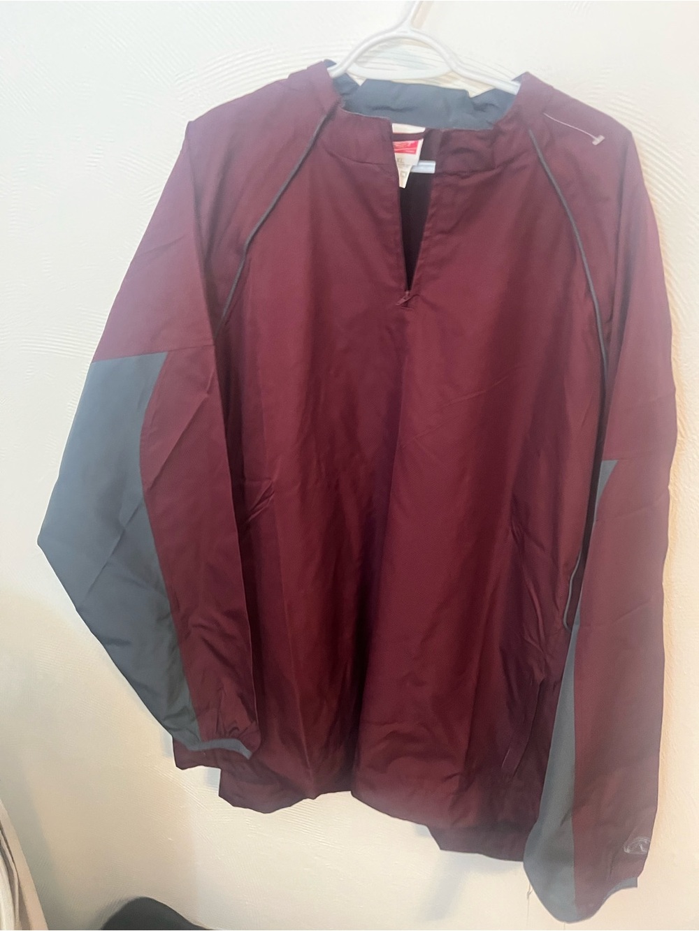 Rawlings Maroon Windbreaker with Gray Accents